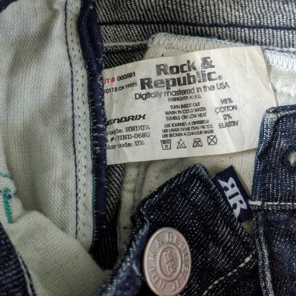 Rock & Republic low rise boot cut jeans size 28 - Picture 5 of 6